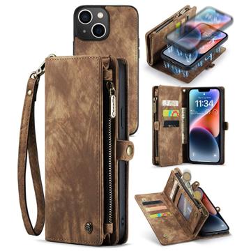 Caseme 2-in-1 Multifunctional iPhone 14 Plus Wallet Case - Brown