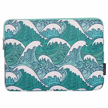 CanvasArtisan Universal Laptop Sleeve with Zipper - 13 - Waves