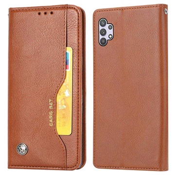 Card Set Series Samsung Galaxy A32 5G/M32 5G Wallet Case - Brown