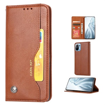 Card Set Series Xiaomi Mi 11 Lite 5G Wallet Case - Brown