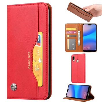 Card Set Series Huawei P30 Lite Wallet Case - Red