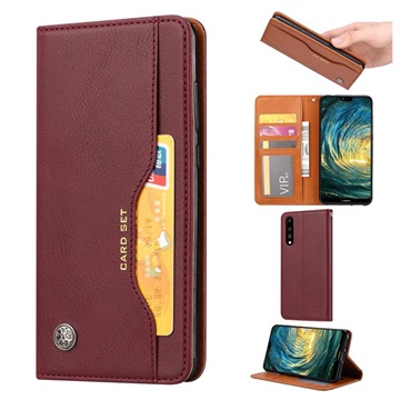 Card Set Series Huawei P30 Wallet Case - Wine Red