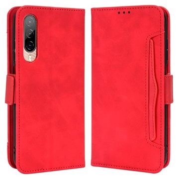 Cardholder Series HTC Desire 22 Pro Wallet Case - Red