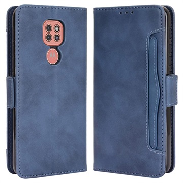 Cardholder Series Motorola Moto E7 Plus Wallet Case - Blue