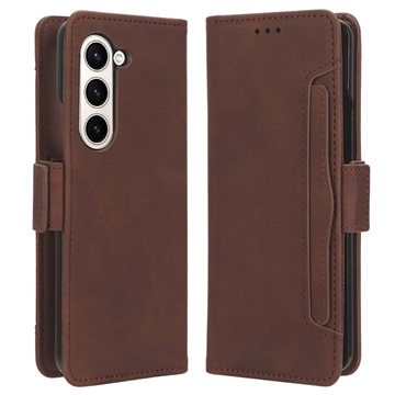 Samsung Galaxy Z Fold5 Cardholder Series Wallet Case - Brown