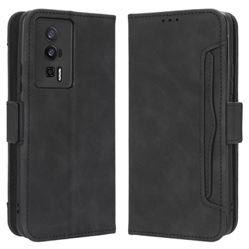 Xiaomi Poco F5 Pro/Redmi K60 Cardholder Series Wallet Case - Black