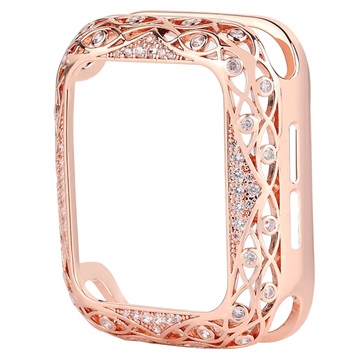 Apple Watch Series SE (2022)/SE/6/5/4 Case with Zircon Decoration - 40mm - Pink