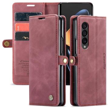 Caseme 013 Series Samsung Galaxy Z Fold4 Wallet Case - Wine Red
