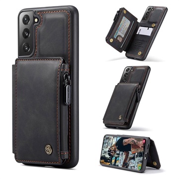 Caseme C20 Zipper Pocket Samsung Galaxy S22+ 5G Hybrid Case - Black