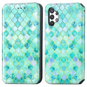 Samsung Galaxy A32 (4G) Caseneo 001 Wallet Case with Stand Feature - Emerald