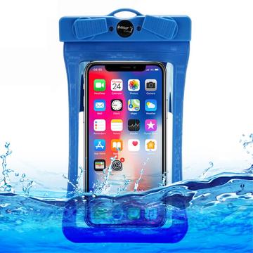 Checkered Pattern IPX8 Universal Waterproof Case - 6.8 - Blue