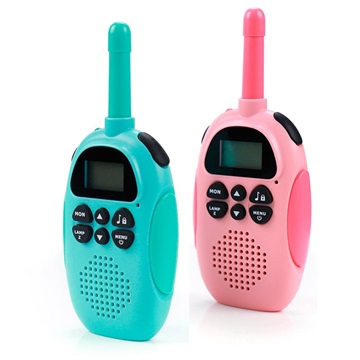 Children’s Walkie-Talkie with Rechargeable Battery (Bulk) - Green / Pink