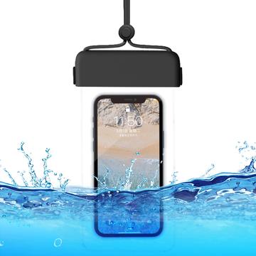 Clear TPU Universal IPX8 Waterproof Case w. Touch Function - 7 - Black