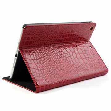 iPad Air Folio Case - Crocodile - Red