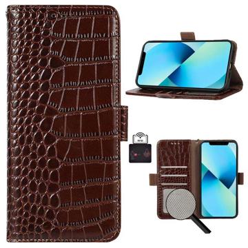 Crocodile Xiaomi Redmi A1+ Wallet Leather Case with RFID - Brown