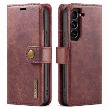 DG.Ming Samsung Galaxy S23+ 5G Detachable Wallet Leather Case - Wine Red