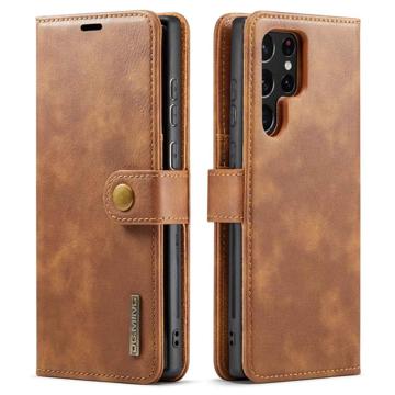 DG.Ming Samsung Galaxy S23 Ultra 5G Detachable Wallet Leather Case - Brown