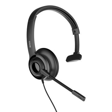 Deltaco Noise Cancelling USB Mono Headset - Black