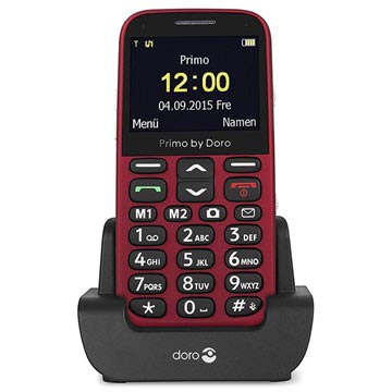 Doro Primo 366 - 0.3MP, FM Radio, Bluetooth - Red