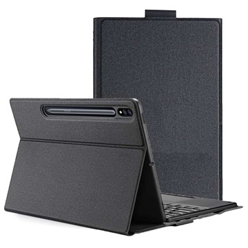 Dux Ducis Samsung Galaxy Tab S7+ Bluetooth Keyboard Case - Black