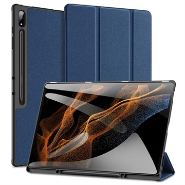 Samsung Galaxy Tab S9 Ultra Dux Ducis Domo Tri-Fold Smart Folio Case - Blue