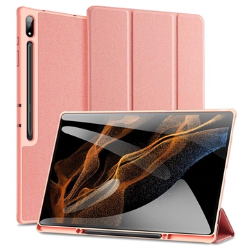 Samsung Galaxy Tab S9 Ultra Dux Ducis Domo Tri-Fold Smart Folio Case - Pink