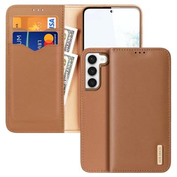 Dux Ducis Hivo Samsung Galaxy S23+ 5G Wallet Leather Case - Brown