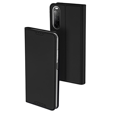 Dux Ducis Skin Pro Sony Xperia 10 V Flip Case - Black