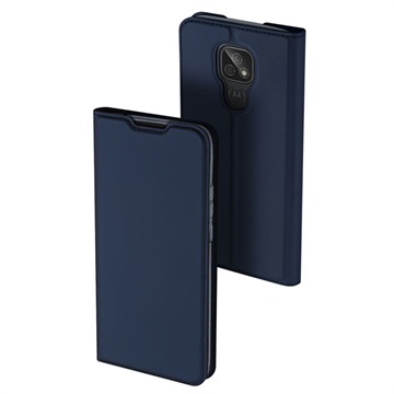 Dux Ducis Skin Pro Motorola Moto E7 Flip Case - Blue