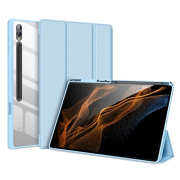 Samsung Galaxy Tab S9 Ultra Dux Ducis Toby Tri-Fold Smart Folio Case - Baby Blue