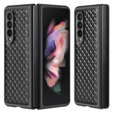 Dux Ducis Venice Samsung Galaxy Z Fold3 5G Leather Coated Case - Black