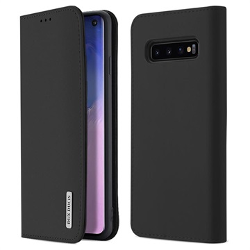 Dux Ducis Wish Samsung Galaxy S10 Wallet Case - Black