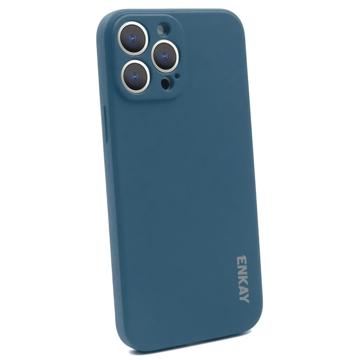 Enkay iPhone 14 Pro Liquid Silicone Case - Dark Blue