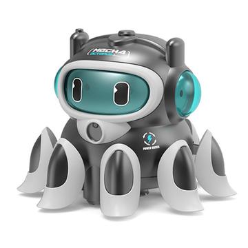 Electric Octopus Interactive Crawling Toy - Grey