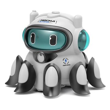 Electric Octopus Interactive Crawling Toy - White