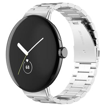 Elegant Google Pixel Watch Stainless Steel Strap - Silver