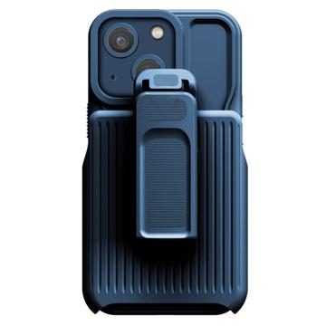 Explorer Series iPhone 14 Plus Hybrid Case with Belt Clip - Dark Blue