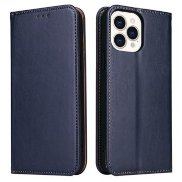 Fierre Shann iPhone 14 Pro Wallet Case - Blue