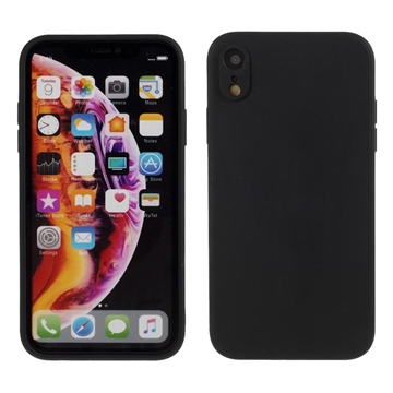 iPhone XR Silicone Case - Flexible and Matte - Black