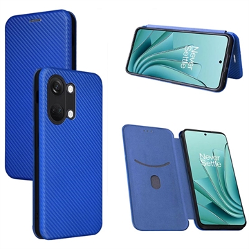 OnePlus Ace 2V/Nord 3 Flip Case - Carbon Fiber - Blue
