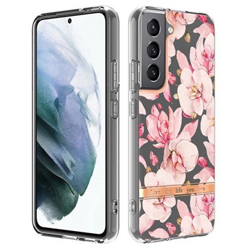 Flower Series Samsung Galaxy S22 5G TPU Case - Pink Gardenia