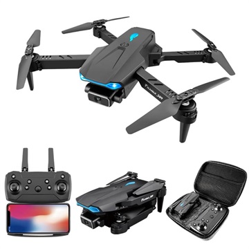 Foldable FPV Mini Drone with 4K Dual Camera S89 (Bulk) - Black