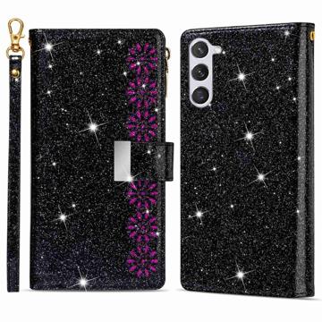 Starlight Series Samsung Galaxy S23 5G Wallet Case - Black