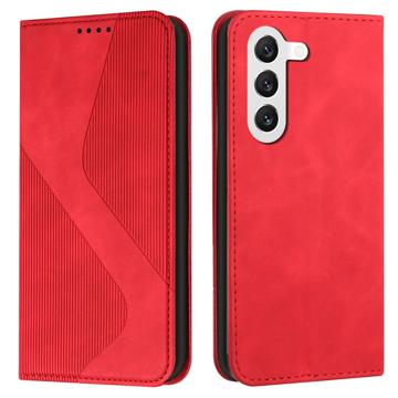 Business Style Samsung Galaxy S23+ 5G Wallet Case - Red
