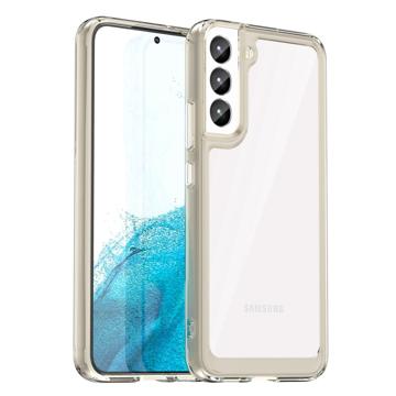 Anti-Shock Samsung Galaxy S23+ 5G Hybrid Case - Grey / Clear