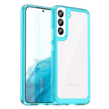 Anti-Shock Samsung Galaxy S23 5G Hybrid Case - Blue / Clear