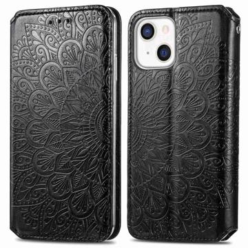 Mandala Series iPhone 14 Wallet Case - Black