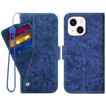 Rotatable Cardholder iPhone 14 Plus Wallet Case - Blue