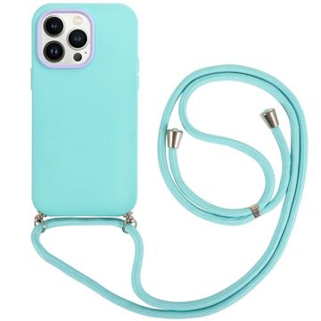 iPhone 14 Pro 360 Hybrid Case with Lanyard - Mint Green
