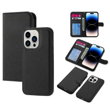 iPhone 14 Pro Detachable Wallet Case - Black